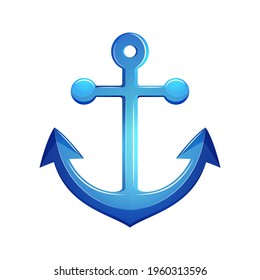 anchor vector icon siolated on white background