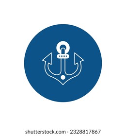 Anker-Vektorsymbol mit angesagten Hintergrundfarben, die leicht zu bearbeiten oder zu ändern sind


