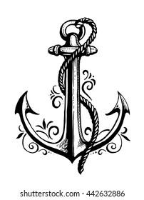 Anchor. Vector illustration.