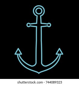 Anchor vector illustration. Doodle style. Design, print, logo, decor, textile, paper.