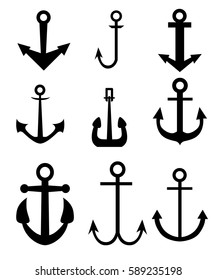 Anchor vector illustration isolared on white