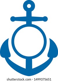 anchor vector illustration (monogram design)