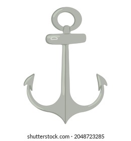 Anchor. Vector image in cartoon style. Isolated on white