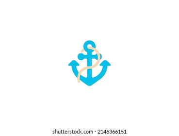 Anchor Vector Isolated Emoticon. Anchor Icon