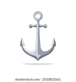 Anchor vector isolated on white background.