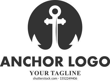 anchor vector logo design inspirations