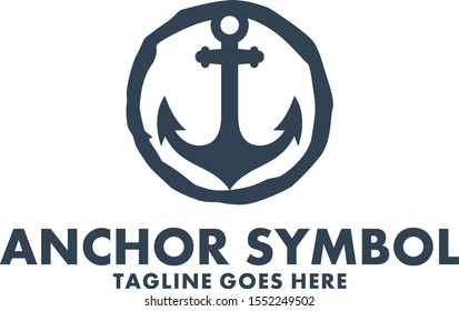 anchor vector logo design inspirations