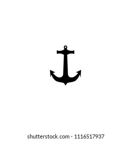 Anchor vector Nautical logo icon