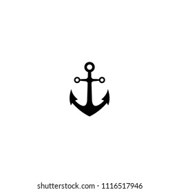 Anchor vector Nautical logo icon