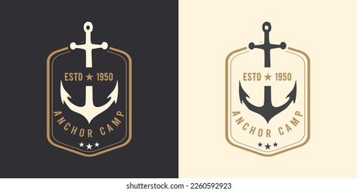 Anchor Vintage Bade T shirt Design