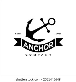 Anchor Vintage Logo vector image