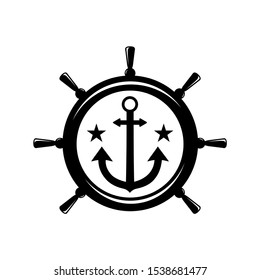 anchor vintage vector logo design