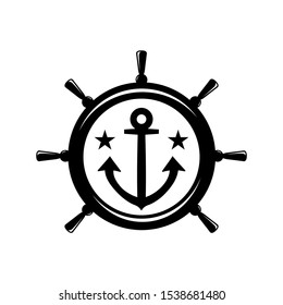 anchor vintage vector logo design