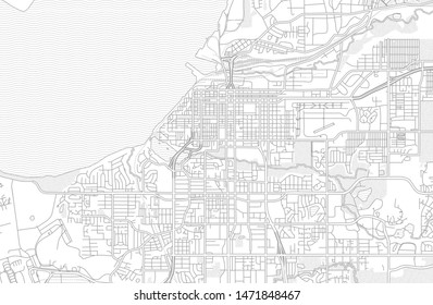 Anchorage Alaska Usa Bright Outlined Vector Stock Vector (Royalty Free ...