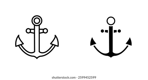 Anchoricons for ui. vector illustration