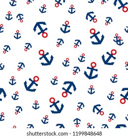 Anchors background.Vector seamless pattern.eps 10