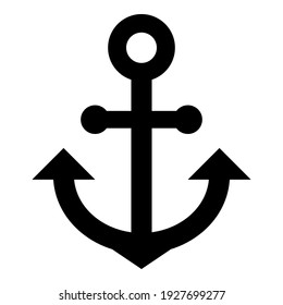 Anchors icon on white background