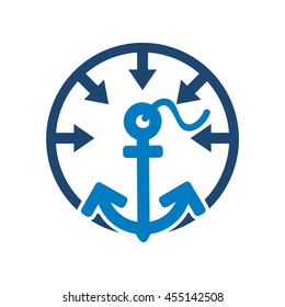 Anchors logo templates, vector stock graphics