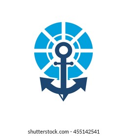 Anchors logo templates, vector stock graphics