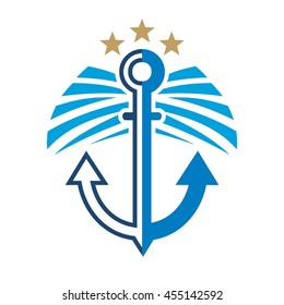Anchors logo templates, vector stock graphics