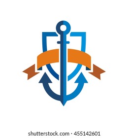Anchors logo templates, vector stock graphics