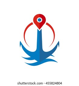 Anchors logo templates, vector stock graphics