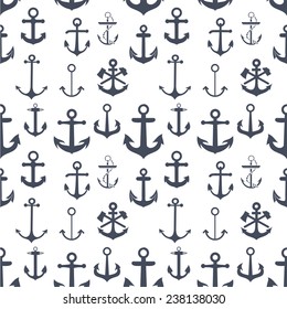 Anchors seamless background