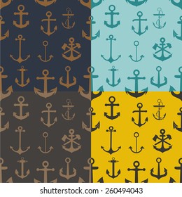 Anchors seamless background