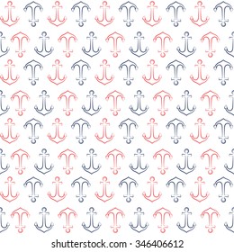 Anchors seamless pattern - Illustration