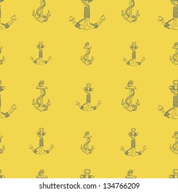 Anchors Seamless Pattern. Vector illustration EPS 10