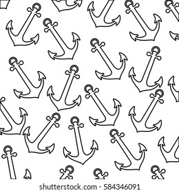 anchors ships icon image, vector illustration design
