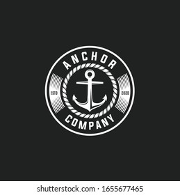 anchors in vintage style. Vector illustration