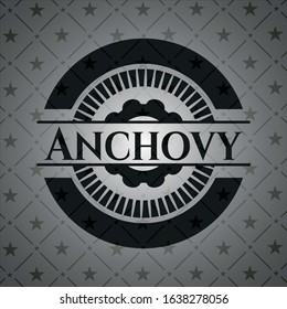 Anchovy dark badge. Vector Illustration. Detailed.