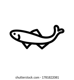 anchovy icon or logo isolated sign symbol vector illustration - high quality black style vector icons

