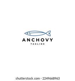 Anchovy logo design icon vector