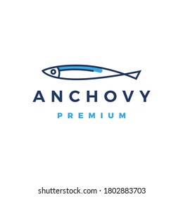 ilustración de icono del vector del logotipo de anchoa