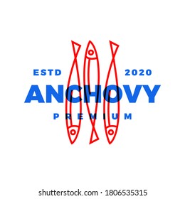 anchovy logo vector icon illustration