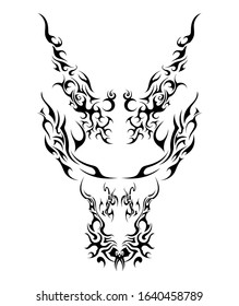 ancient abstract tomb sorcerer anubis tattoo sticker symbol
