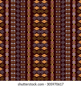 Ancient american indian pattern. Vector seamless texture