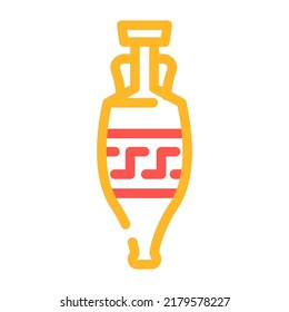 ancient amphora color icon vector. ancient amphora sign. isolated symbol illustration