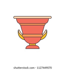 Ancient amphora icon. Cartoon illustration of Ancient amphora vector icon for web and advertising