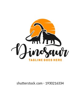 ancient animal dinosaur logo design