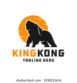 ancient animal gorilla logo design