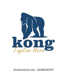 logotipo animal antigo projeto rei kong andando