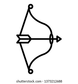 Ancient arch icon. Outline ancient arch vector icon for web design isolated on white background