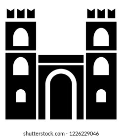 
An ancient architecture roman castle 
