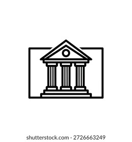 Estructura arquitectónica antigua Columnas de fachada Edificio gubernamental histórico Institución oficial Museo Lugar famoso Gráfico