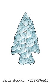 Ancient Arrowheads Artifact Vector illustration