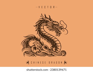 The Ancient Art of Dragon Illustration in Oriental Decorative Style