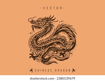 The Ancient Art of Dragon Illustration in Oriental Decorative Style